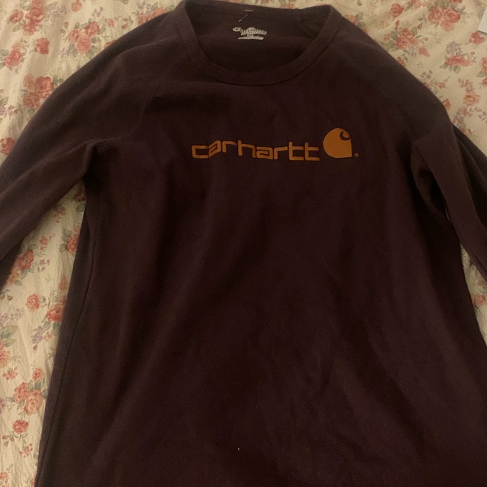Carhartt dark purple Long Sleeve Tee
